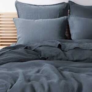 Parachute Linen King Fitted Sheet Coal